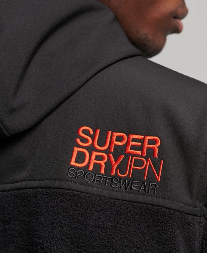 Superdry Hybrid Trekker Jacket Black Men