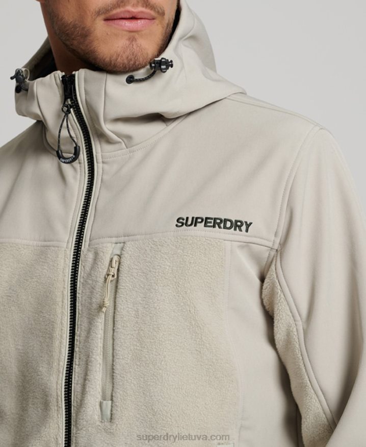 Superdry Hybrid Trekker Jacket Grey Men