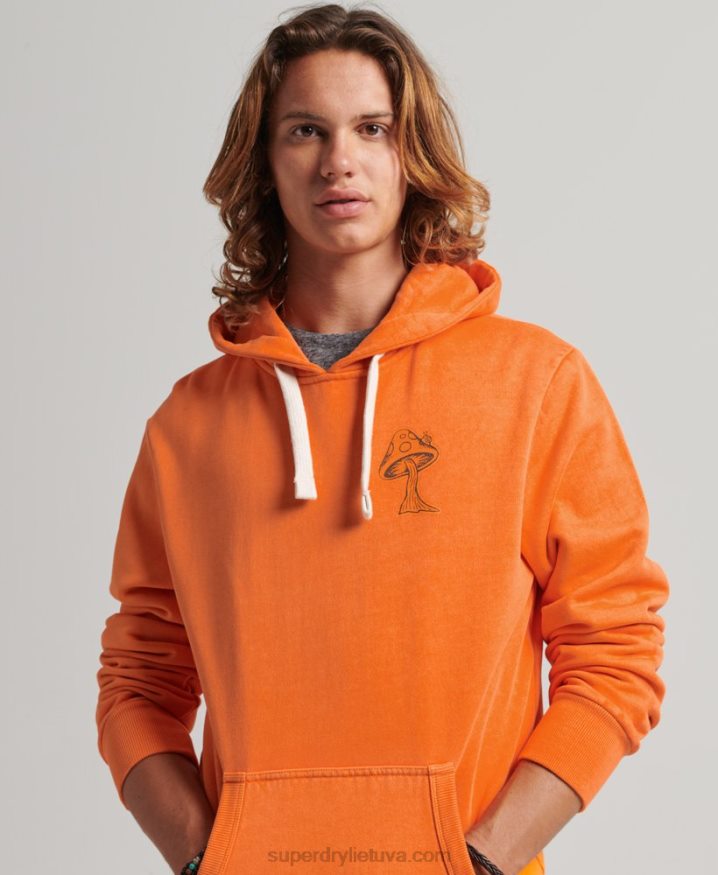 Superdry Into The Woods Graphic Hoodie Orange Men