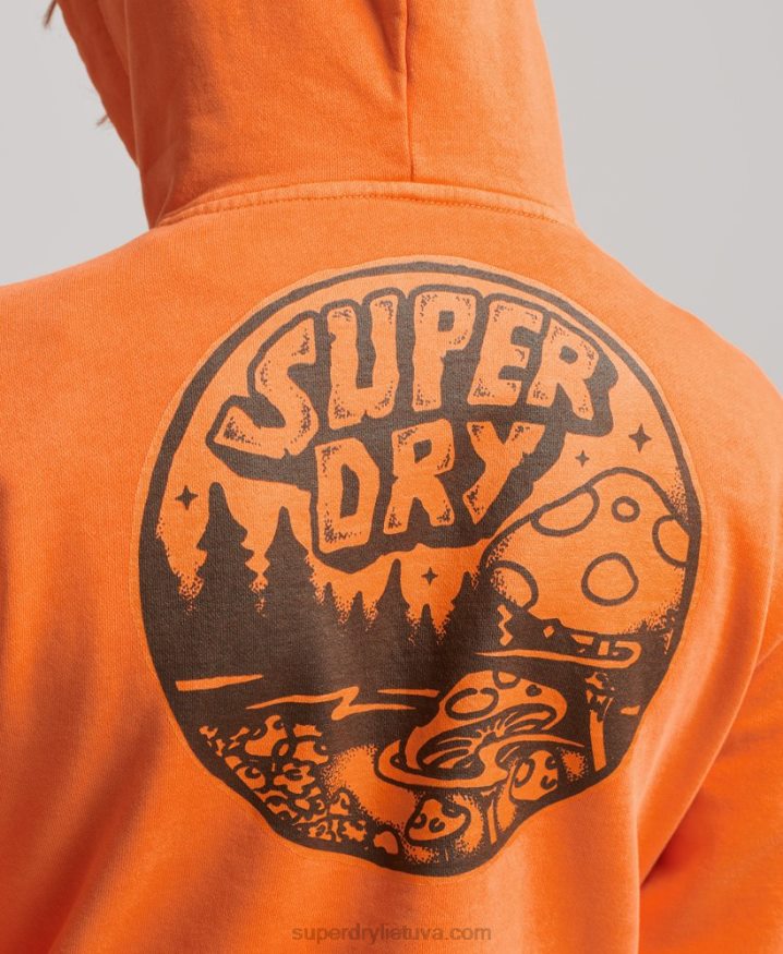 Superdry Into The Woods Graphic Hoodie Orange Men