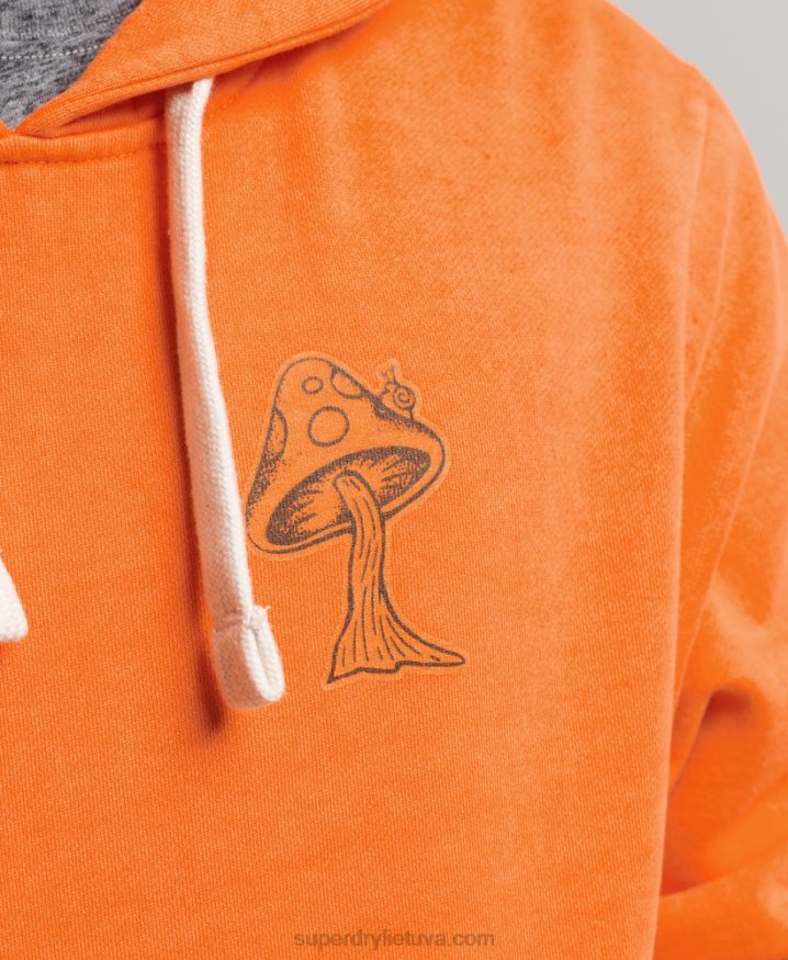 Superdry Into The Woods Graphic Hoodie Orange Men