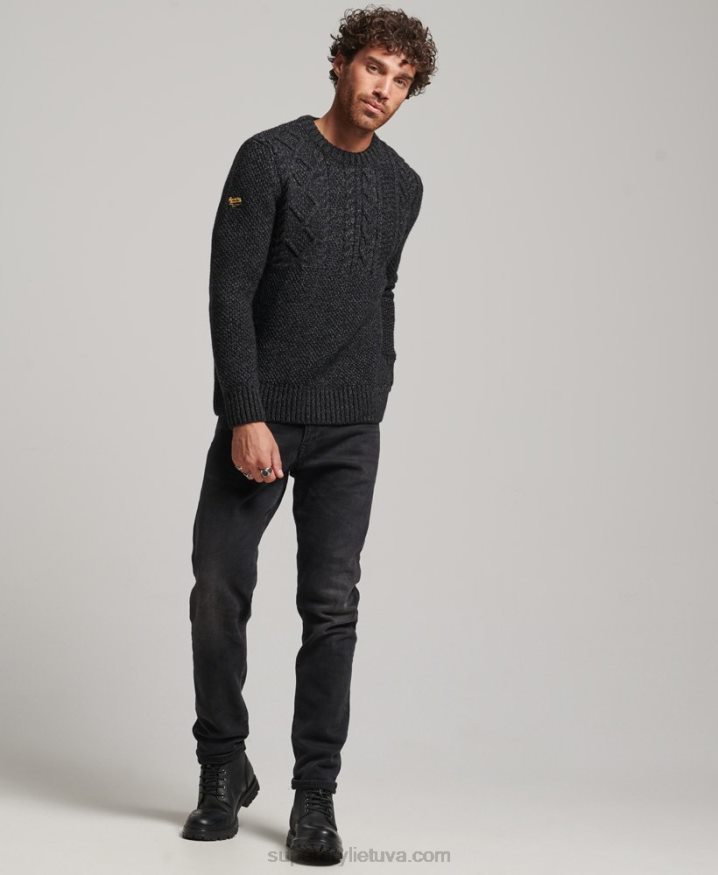 Superdry Jacob Crew Jumper Black Men