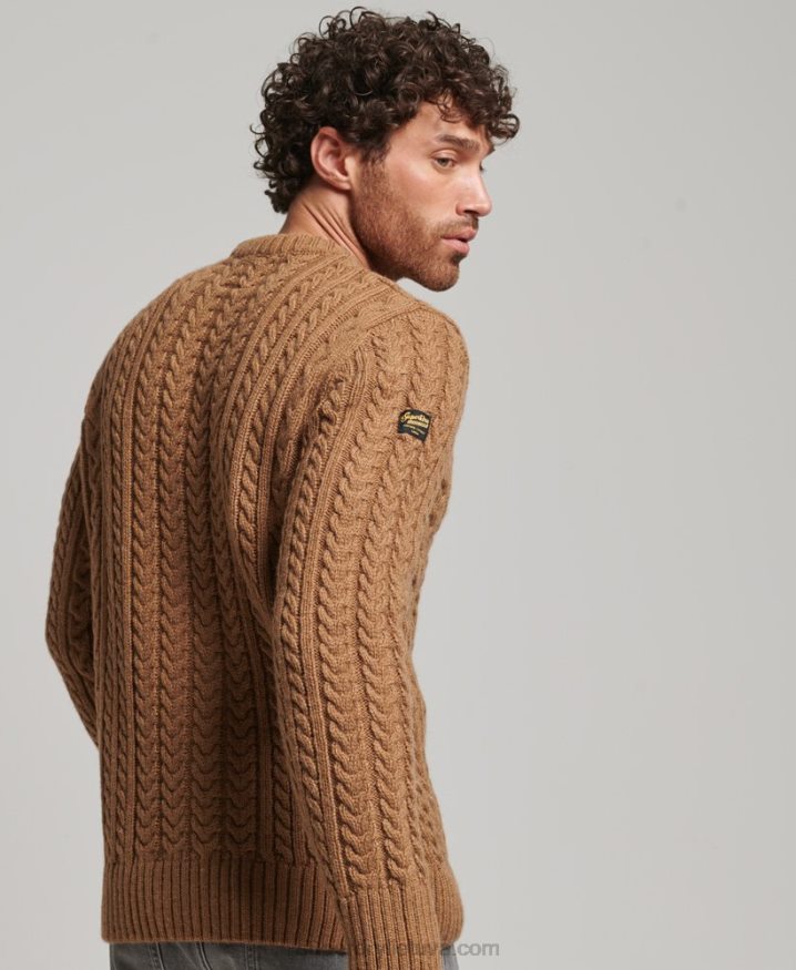 Superdry Jacob Crew Jumper Brown Men