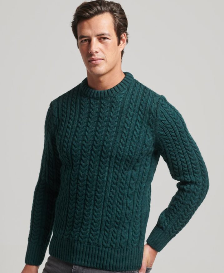 Superdry Jacob Crew Jumper Green Men