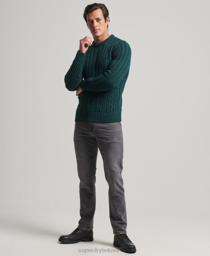 Superdry Jacob Crew Jumper Green Men