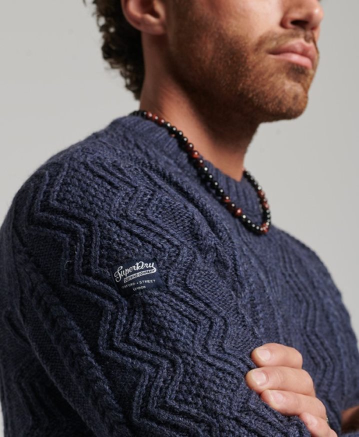 Superdry Jacob Crew Jumper Navy Men