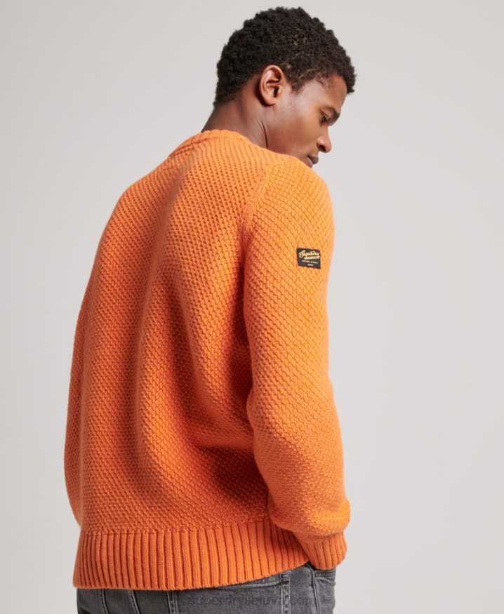 Superdry Jacob Crew Jumper Orange Men