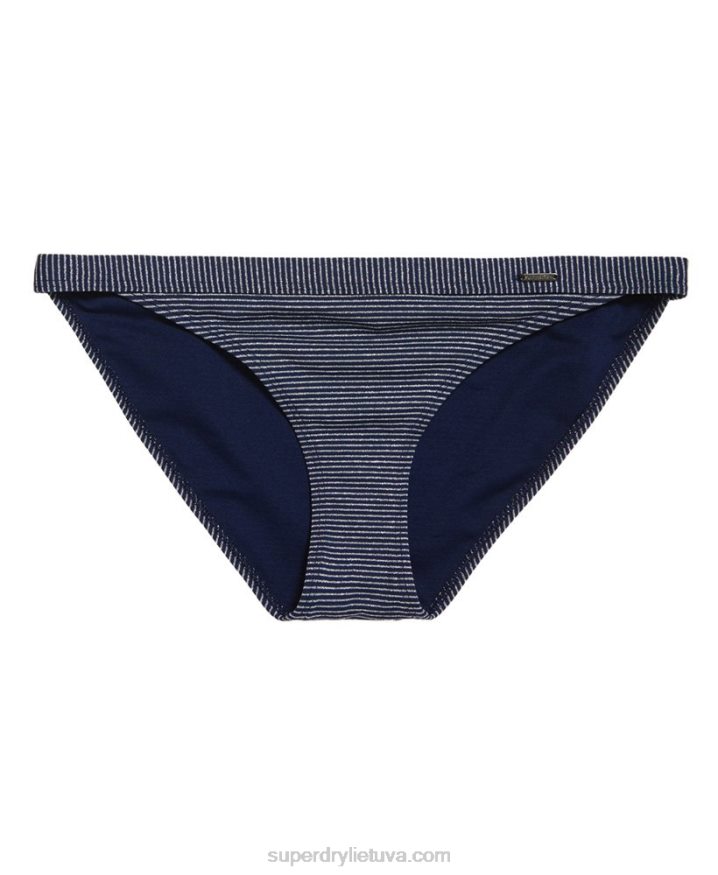 Superdry Kasey Fixed Bikini Bottoms Navy Women