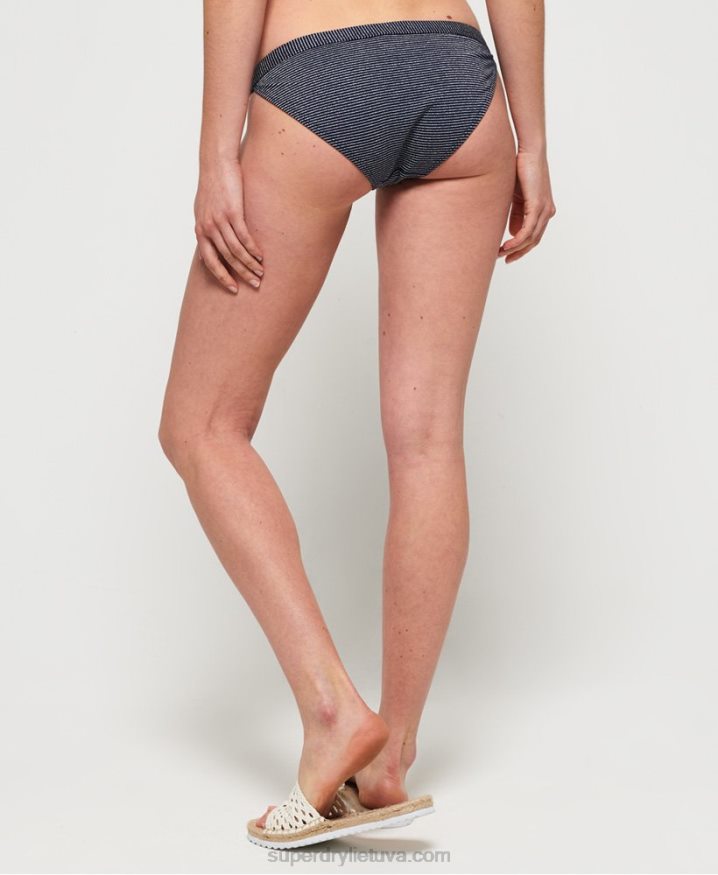 Superdry Kasey Fixed Bikini Bottoms Navy Women