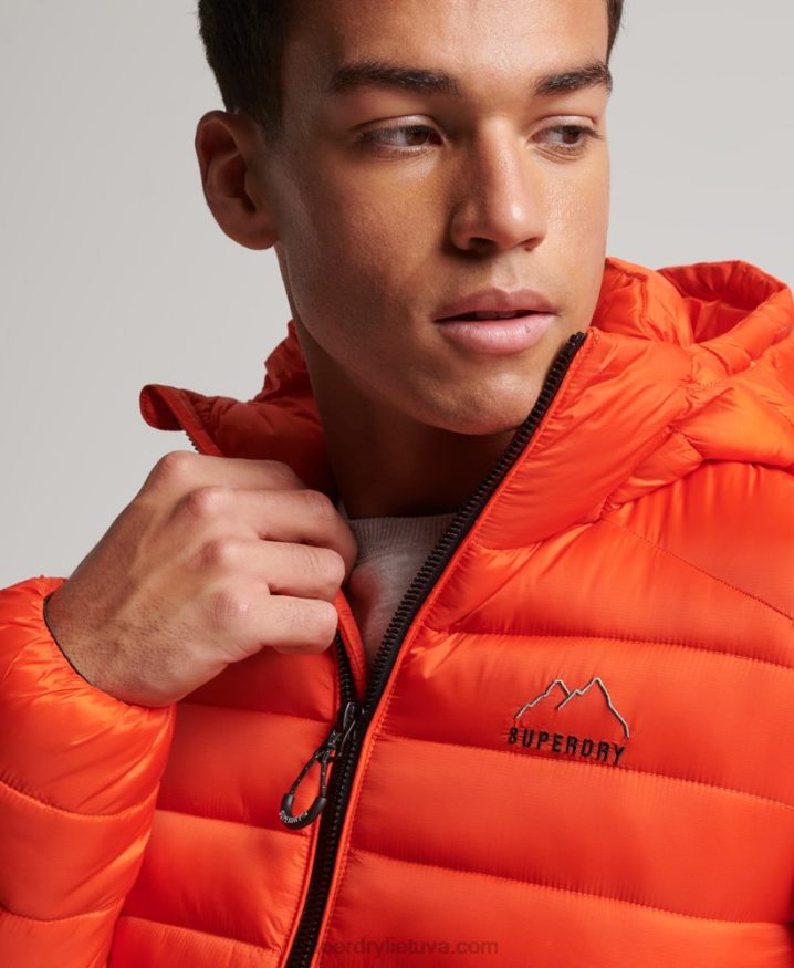 Superdry Lightweight Padded Jacket Orange Men