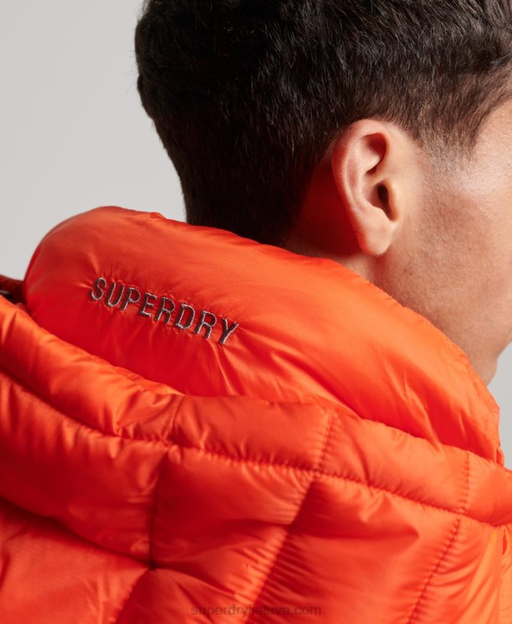 Superdry Lightweight Padded Jacket Orange Men