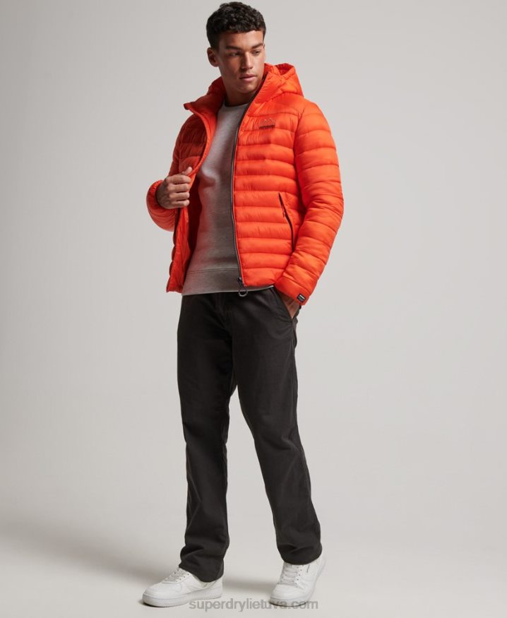 Superdry Lightweight Padded Jacket Orange Men