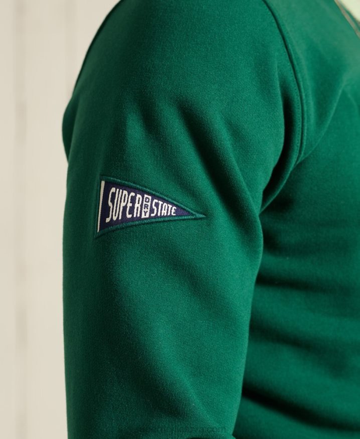 Superdry Limited Edition College Chenille Sweatshirt Green Men