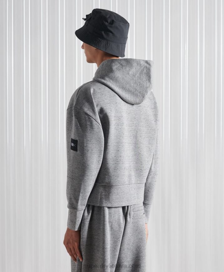 Superdry Limited Edition SDX Box Drop Hoodie Grey Men