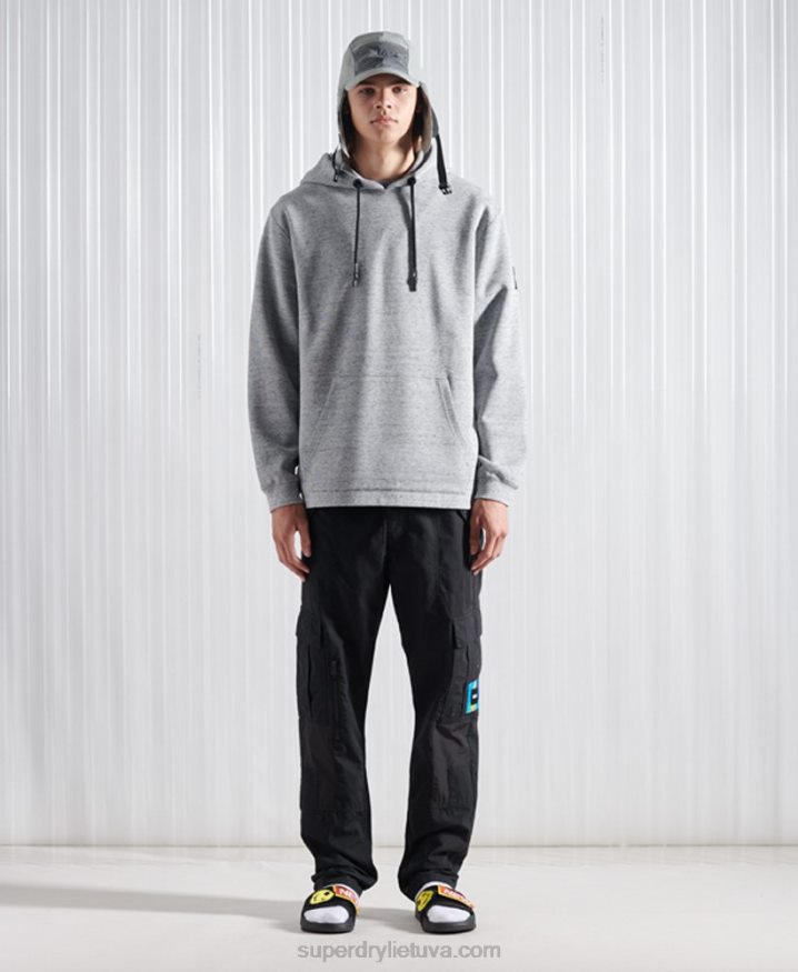 Superdry Limited Edition SDX NYC Hoodie Grey Men