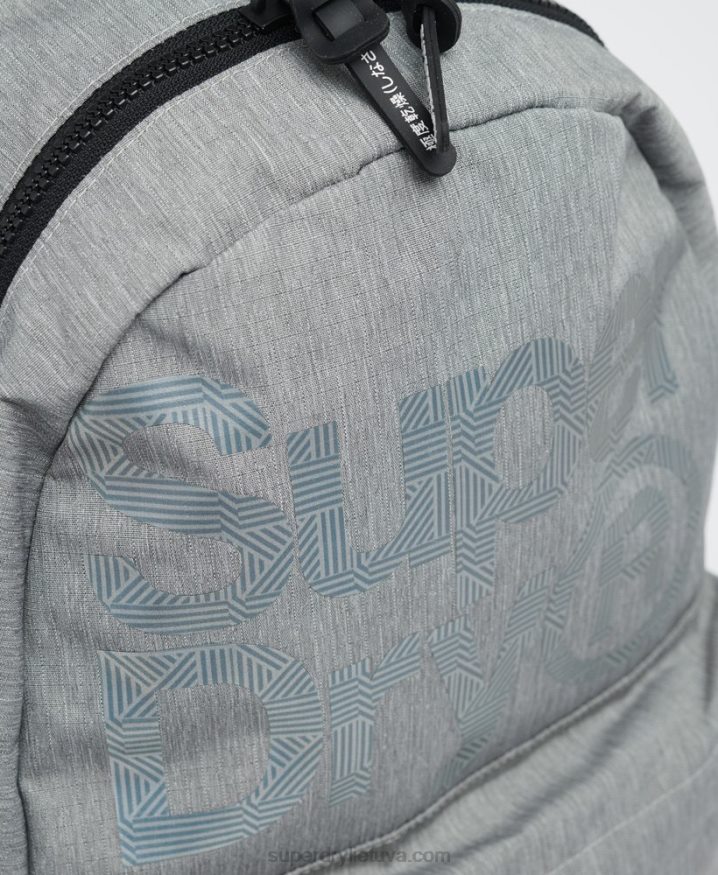 Superdry Logo Montana Rucksack Grey Men