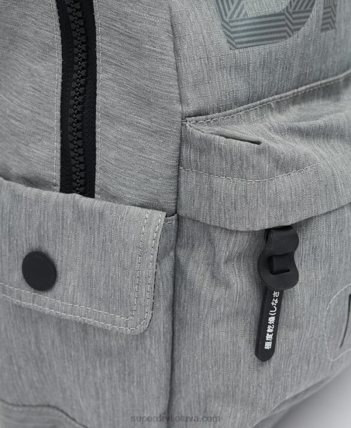 Superdry Logo Montana Rucksack Grey Men