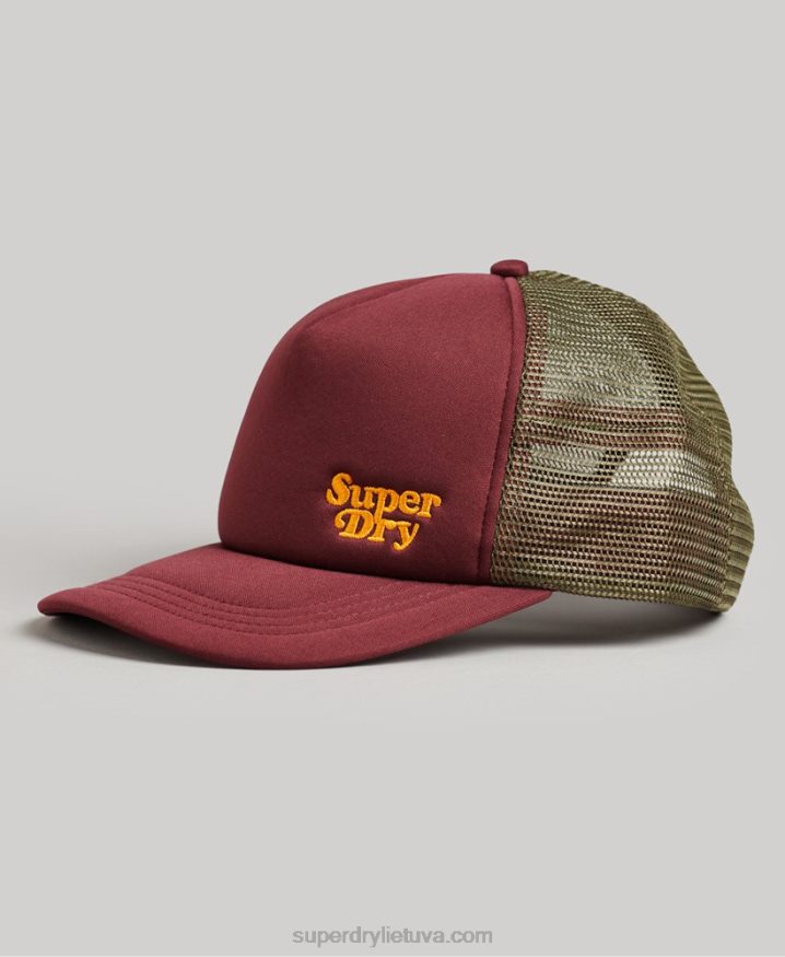 Superdry Marker Trucker Cap Red Men