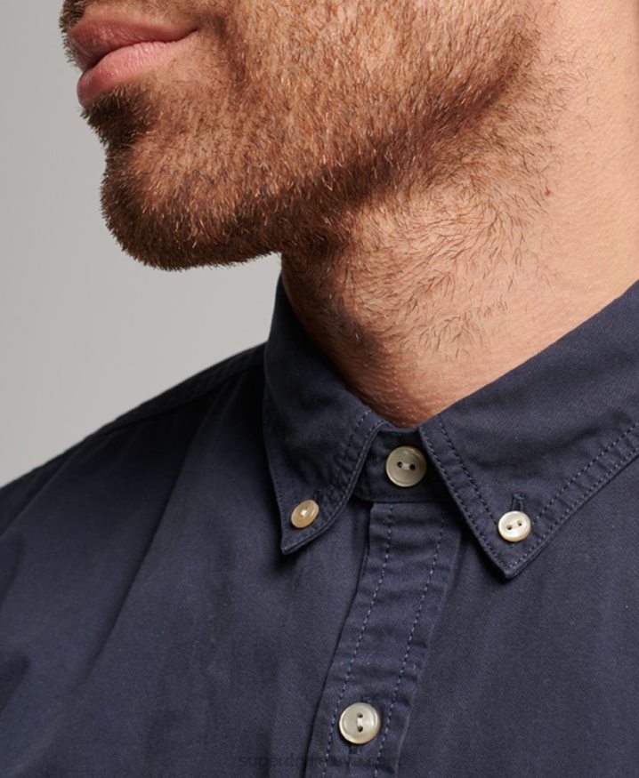 Superdry Merchant Store - Long Sleeved Shirt Navy Men