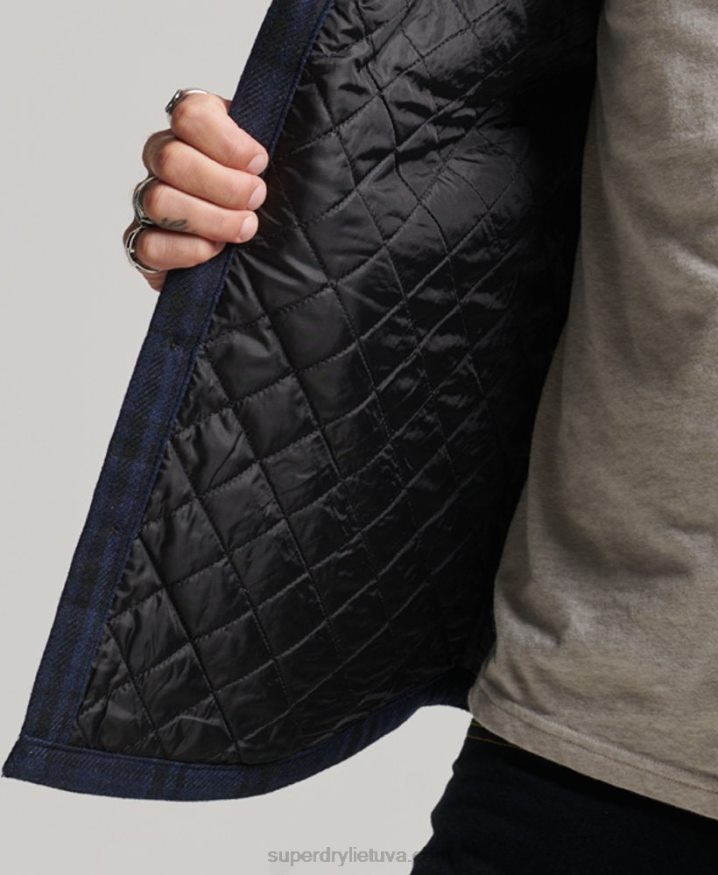 Superdry Merchant Store - Quilted Overshirt Navy Men