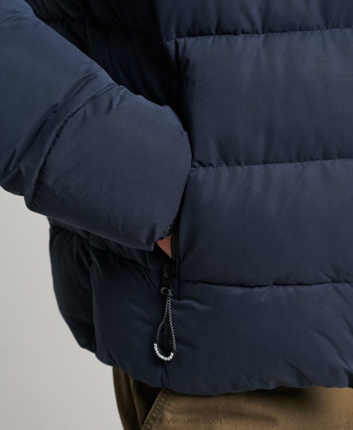 Superdry Microfibre Mountain Puffer Jacket Navy Men