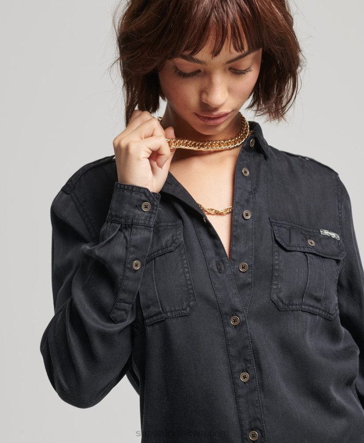 Superdry Military Shirt Brown Women