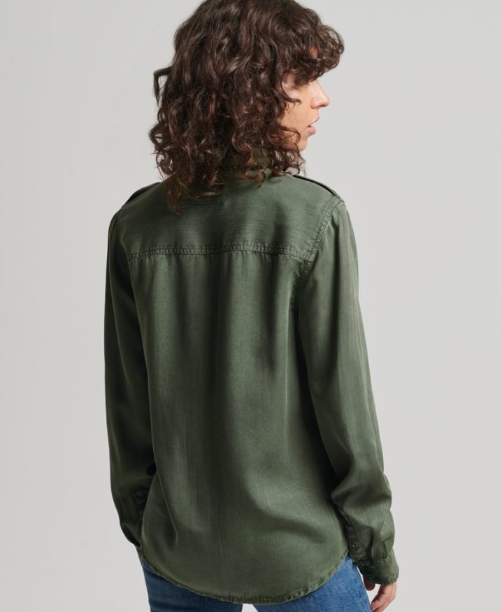 Superdry Military Shirt Green Women