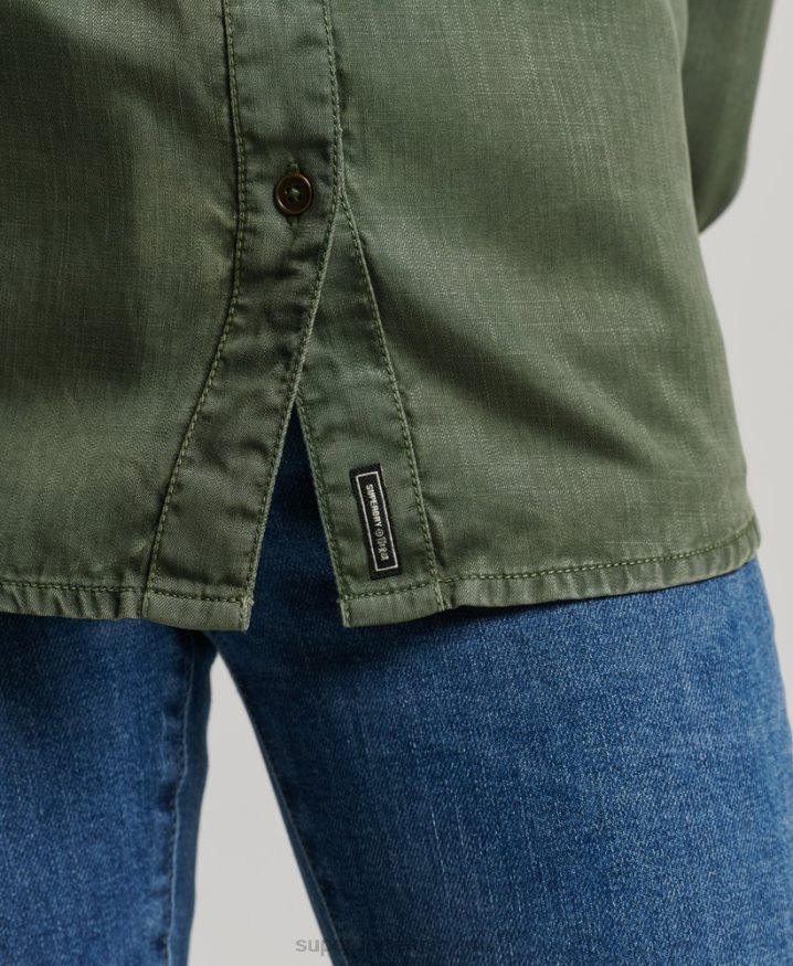 Superdry Military Shirt Green Women