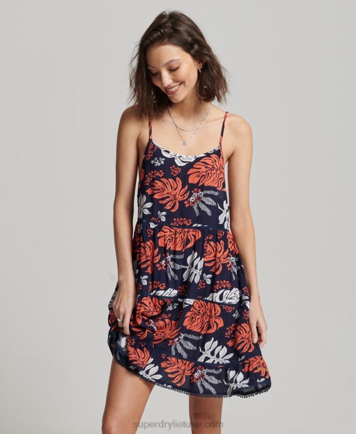 Superdry Mini Beach Cami Dress Navy Women