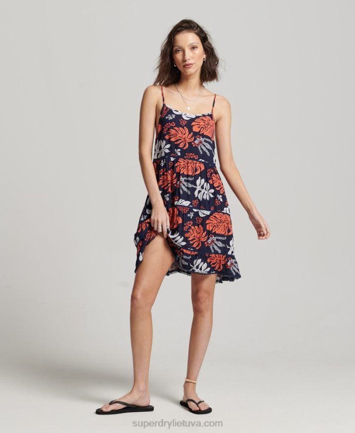 Superdry Mini Beach Cami Dress Navy Women