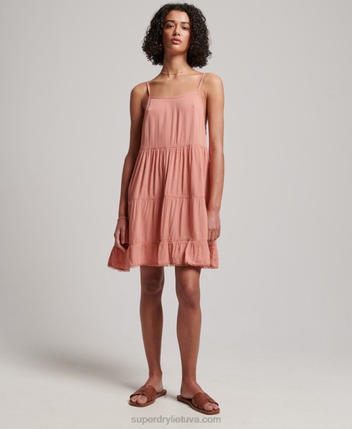 Superdry Mini Beach Cami Dress Pink Women