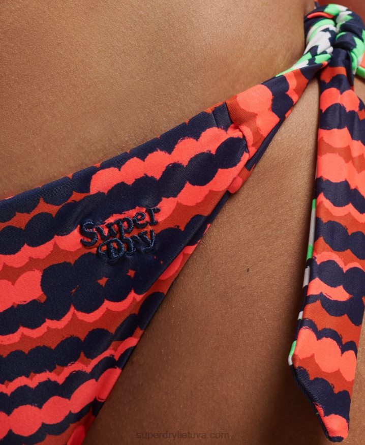 Superdry Mix Print Recycled Bikini Briefs Pink Women