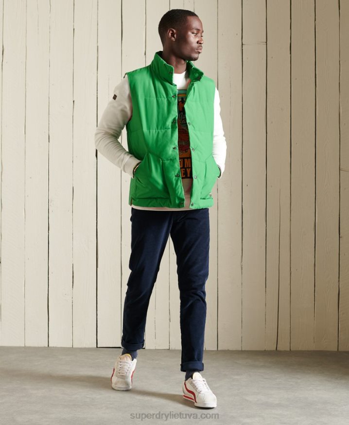 Superdry Mountain Gilet Green Men