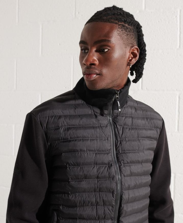 Superdry Mountain Hybrid Bomber Jacket Black Men