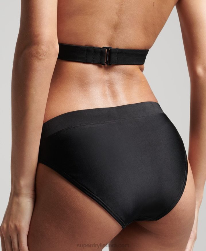 Superdry Mountain Recycled Bikini Briefs Black Women