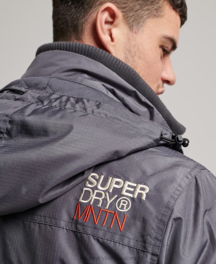 Superdry Mountain SD Windcheater Jacket Dark Grey Men