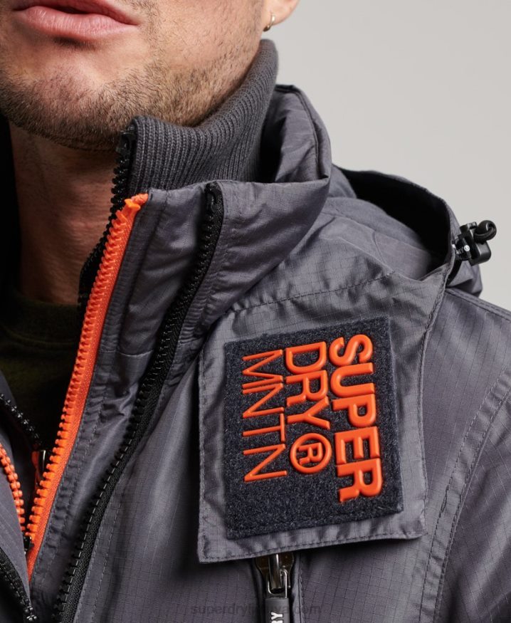 Superdry Mountain SD Windcheater Jacket Dark Grey Men