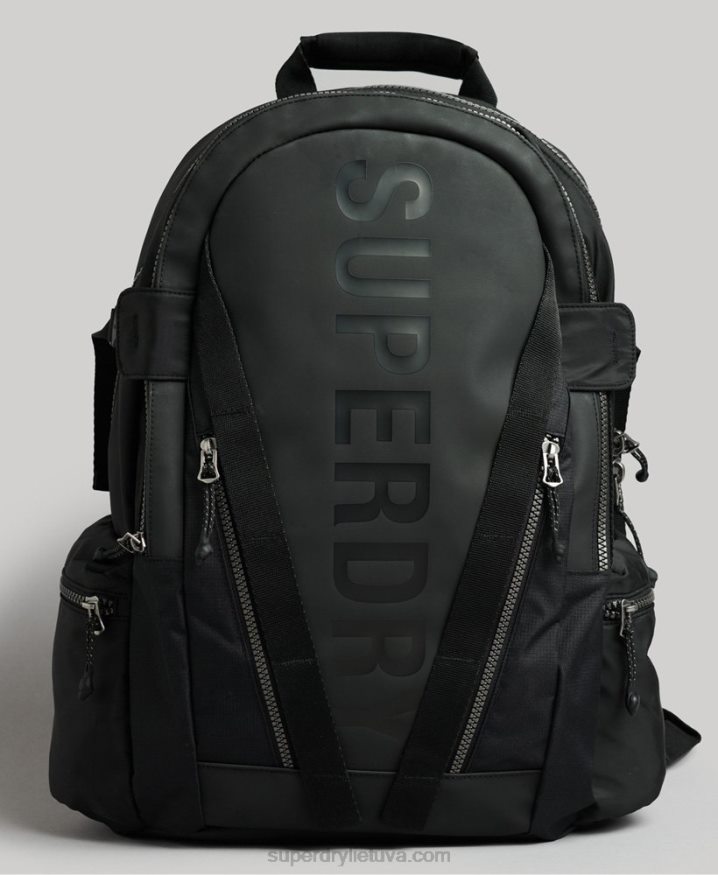 Superdry Mountain Tarp Graphic Backpack Black Men