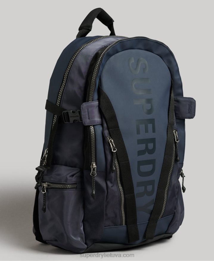 Superdry Mountain Tarp Graphic Backpack Navy Men