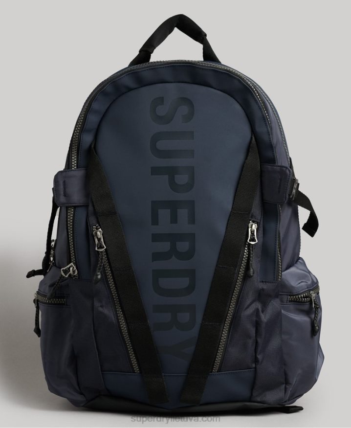 Superdry Mountain Tarp Graphic Backpack Navy Men