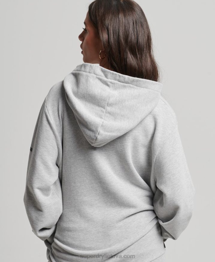 Superdry Nomadic Folk Hoodie Grey Women