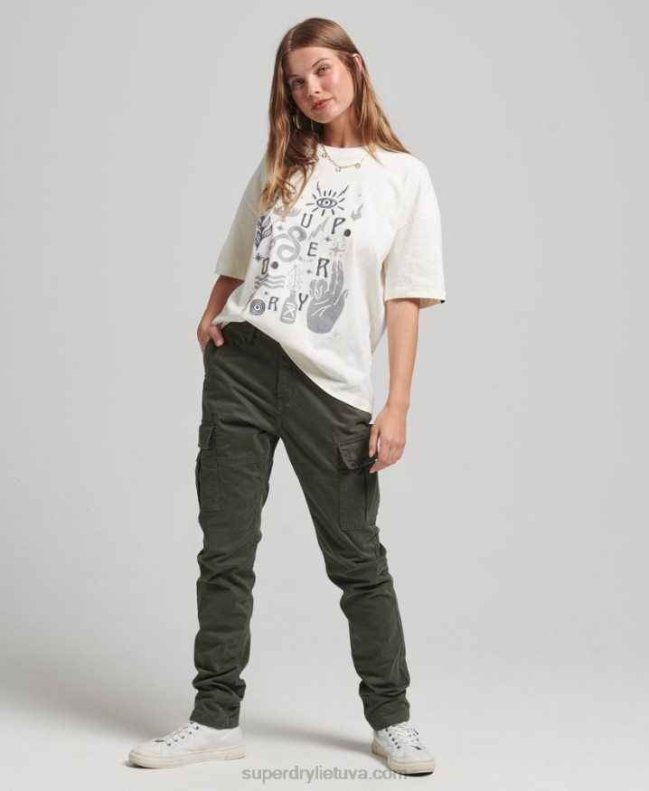 Superdry Nomadic Folk T-Shirt White Women