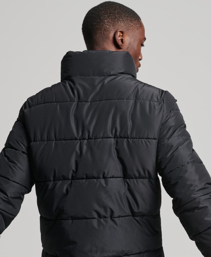 Superdry Non Hooded Sports Puffer Jacket Black Men