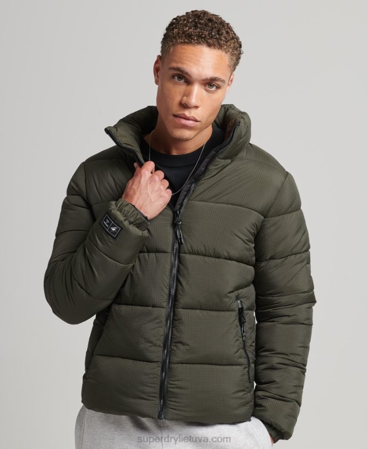 Superdry Non Hooded Sports Puffer Jacket Green Men