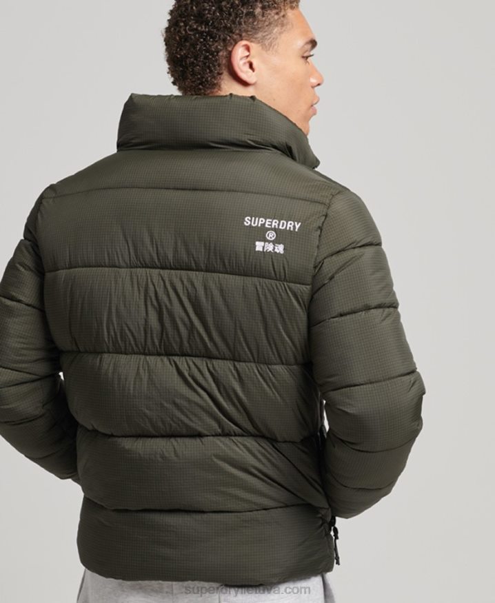 Superdry Non Hooded Sports Puffer Jacket Green Men