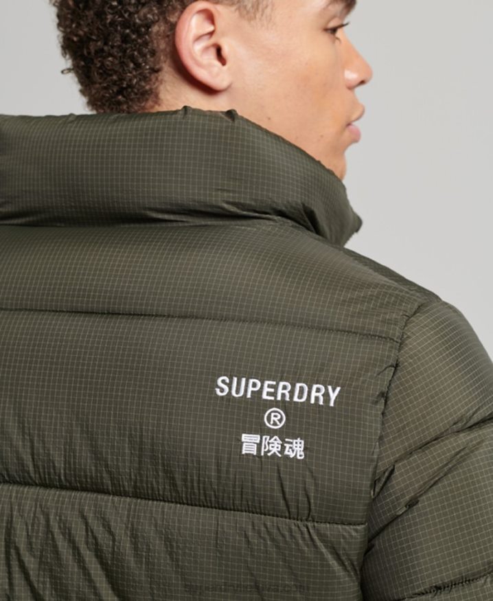 Superdry Non Hooded Sports Puffer Jacket Green Men