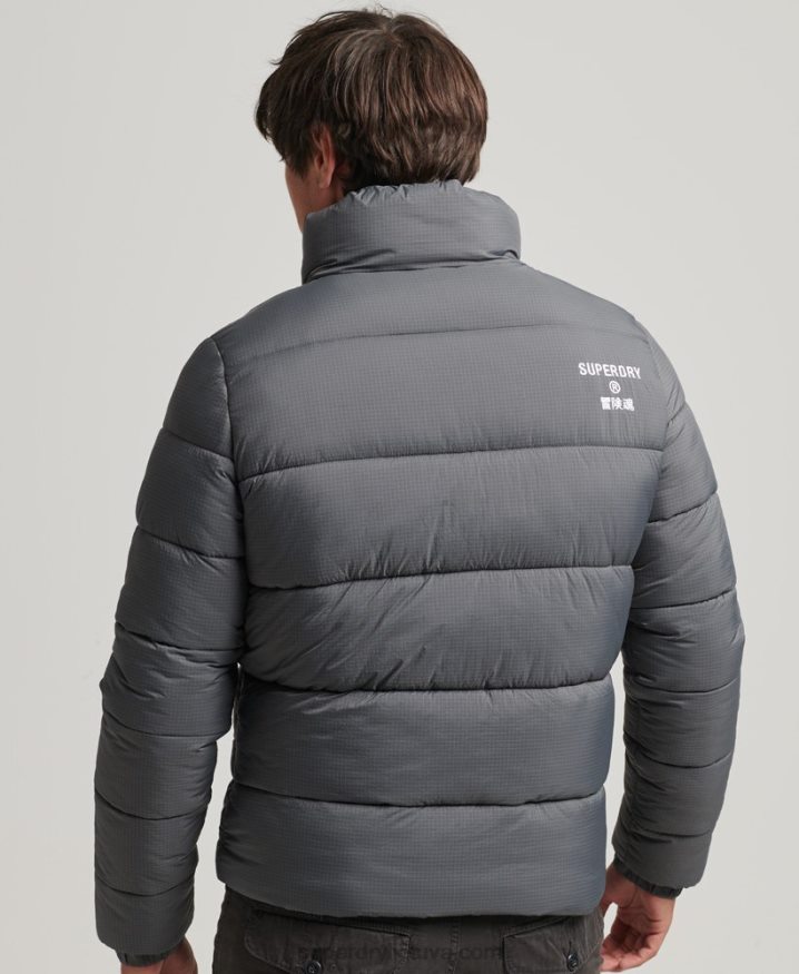 Superdry Non Hooded Sports Puffer Jacket Grey Men