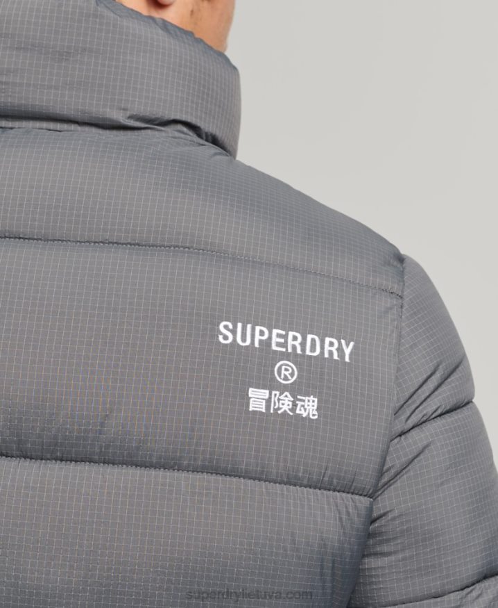 Superdry Non Hooded Sports Puffer Jacket Grey Men