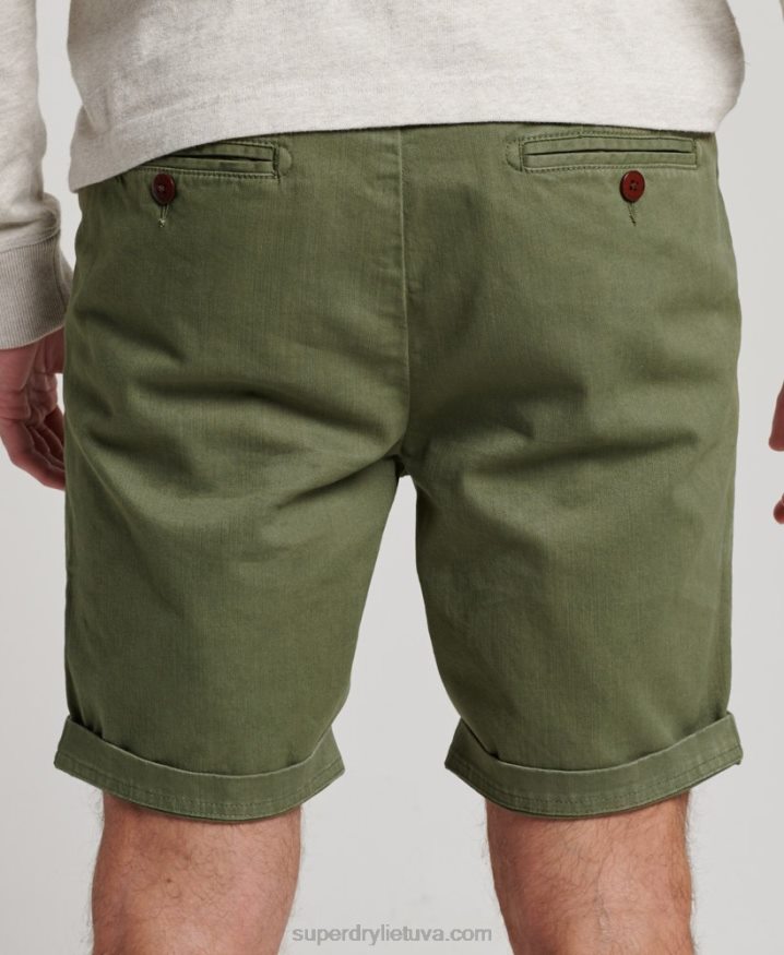 Superdry Officer Chino Shorts Khaki Men