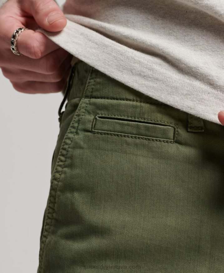 Superdry Officer Chino Shorts Khaki Men